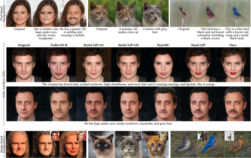 Visual overview of CLIP-guided StyleGAN Inversion for Text-driven Real Image Editing
